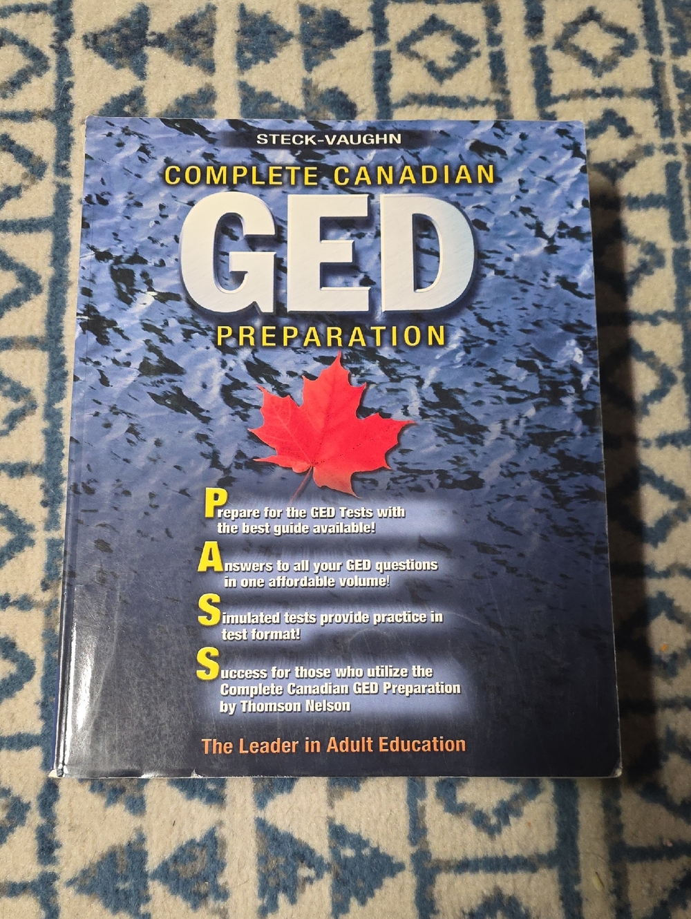 Complete Canadian GED Preparation - Blue Cover with Red Maple Leaf